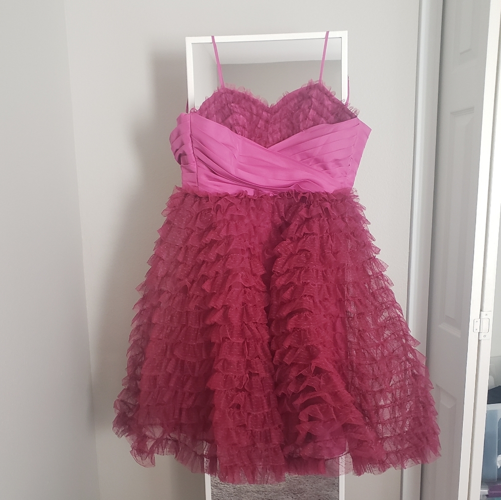 Unique Vintage Berry cocktail dress